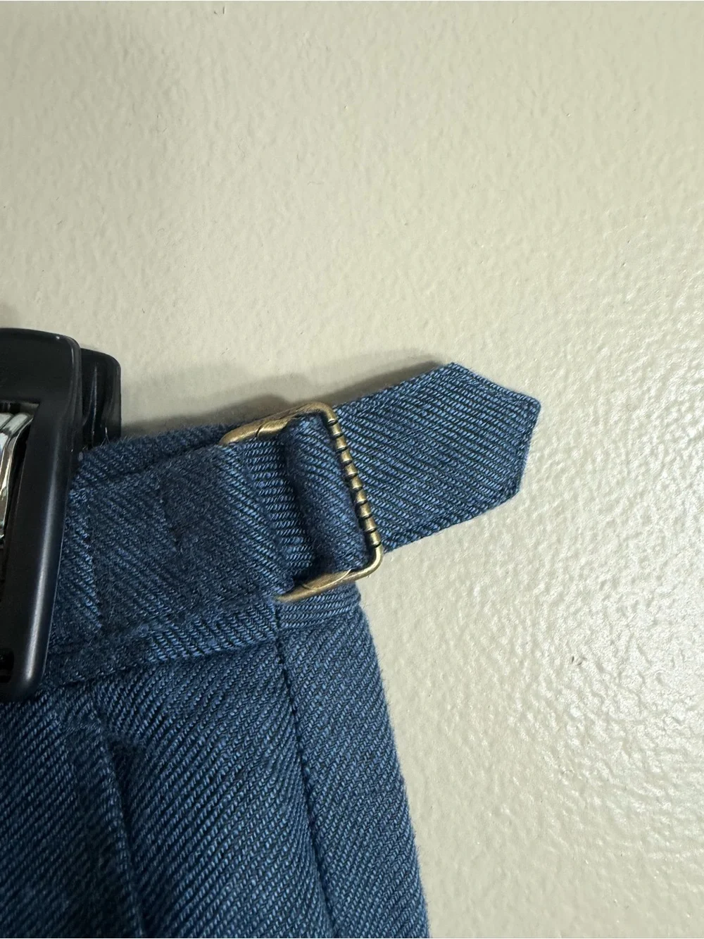 Banana Republic 100% Linen Cargo Pants Blue Utility Ankle Size 6